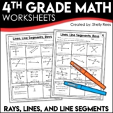 Lines, Line Segments, and Rays Worksheets