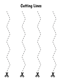 Lines and 2d Shapes Worksheets : Cutting Practice / Preschool Scissor ...