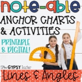 Lines and Angles Anchor Charts Lines Angles Activities Int