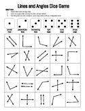 Lines and Angles Dice Game