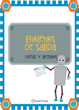 Preview of Lines and Angles - Exit Tickets - Spanish