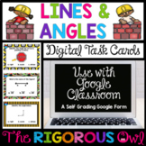 Lines and Angles Task Cards - Digital Google Forms - Test Prep