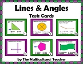Lines and Angles Task Cards with Recording Sheets and Answer Key