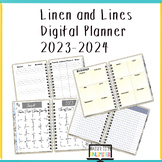 Linen and Lines Planner and Record Book - Goodnotes Compatible