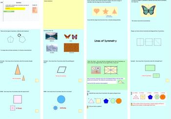 Preview of Lines and Order of Rotational Symmetry - Maths GCSE ActivInspire Lesson