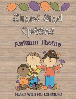 Preview of *Updated for Distance Learning* Lines and Spaces - Autumn Theme!