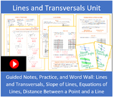 Lines and Transversals Unit Bundle with Videos