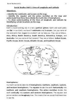 Preview of Lines of Longitude and Latitude