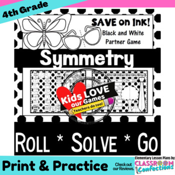 Preview of Lines of Symmetry 4th Grade GAME : Geometry Activity : 4.G.A.3