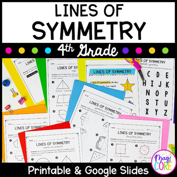 Preview of Lines of Symmetry - 4th Grade Math - Print & Digital - 4.G.A.3