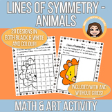 Lines of Symmetry - Animals | Draw the Other Half Activity