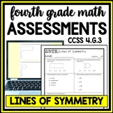 Lines of Symmetry 4th Grade Geometry Review, Practice Test