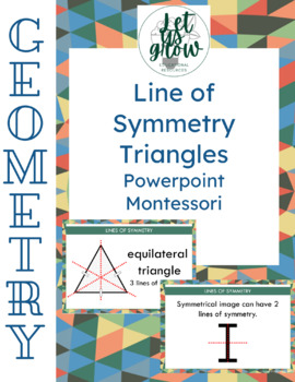 Preview of Lines of Symmetry: Triangles Montessori PowerPoint