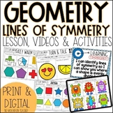 Lines of Symmetry Worksheets | Geometry Lesson Plans, Acti