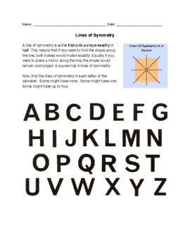 Lines of symmetry in Alphabets [Full list + How to find] - Teachoo