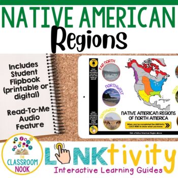 Preview of Native American Regions of North America LINKtivity®- Land, Clothing, Shelter...