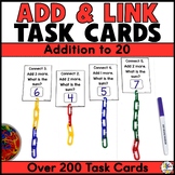 Linking Chains Addition to 20 Activity - Kindergarten Math