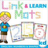 Link & Learn Number & Shape Mats - ENGLISH - playdough alt