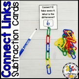 Linking Chains Subtraction within 20 Math Task Cards K/1st