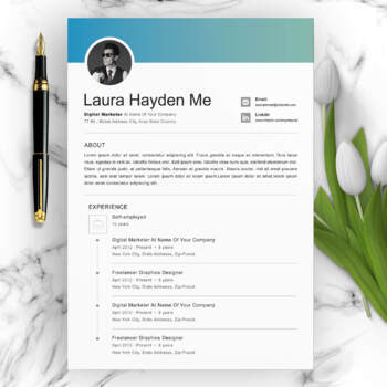Preview of LinkedIn Resume Template Design