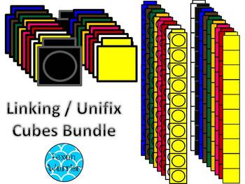 Preview of Linking Cube/Unifix Cubes Clipart