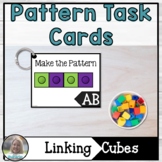 Linking Cubes Pattern Task Cards Kindergarten Math Center Station Activity