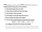 Linking Words Activity Page