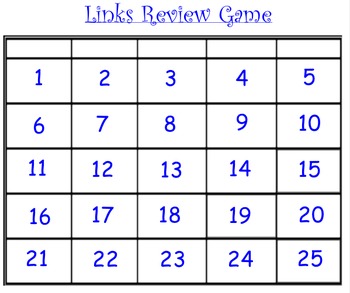 Preview of Links Smartboard Review Game