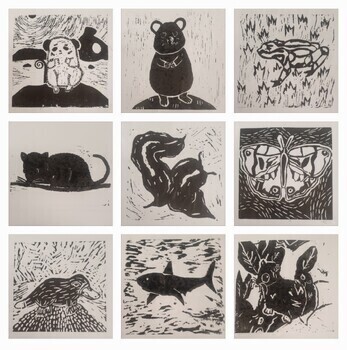 Preview of Lino Carving - Endangered Australian Animals bundle