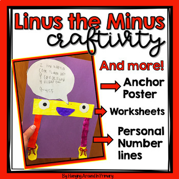 Preview of Math Craft for Subtraction | Linus the Minus