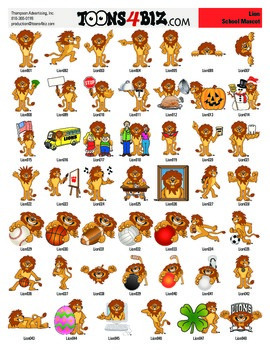 Preview of Lion Clipart Set