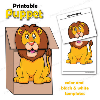 lion hand puppet craft