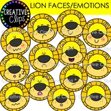 Lion Faces and Emotions Clipart {Lion Clipart}