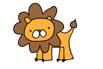 Preview of Lion "Hand-Drawing" Video Clip Art