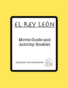 The Lion King Activity Packet and Movie Guide in Spanish/El rey león