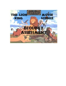 Lion King Ecosystem Worksheet