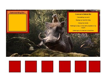 Preview of Lion King Timon and Pumbaa token Board