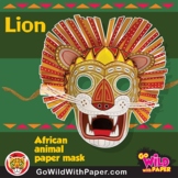 Lion Mask | Printable Craft Activity | African Animal Papercraft