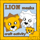 Lion Masks Craft Activity