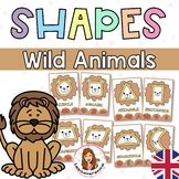 Lion Playdough. Shapes. Wild animals. Fine motor. Dough mats