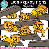 Lion Preposition Clipart | Safari and Zoo Clip Art | Speec