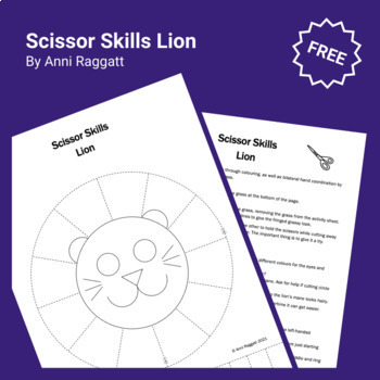 FREE Printable Scissors Skills Haircut Worksheets - Little Lions