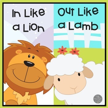 Preview of In Like a Lion Out Like a Lamb Activities for Pre-K and Kinders