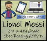 Lionel Messi Close Reading Activity Digital & Print | 3rd 