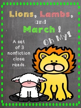 Lions, Lambs, and March Close Reads by An Element of Fun in First