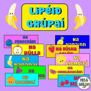 Preview of Lipéid Grúpaí- Torthaí (Group Labels as Gaeilge)