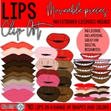 Lips Clip Art (Moveable Pieces permitted)