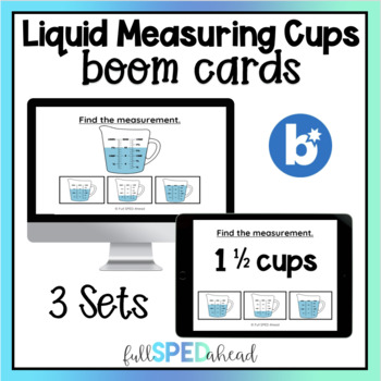Preview of Liquid Measuring Cup Boom™ Cards Activity