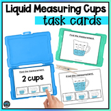 Liquid Measuring Cups Math Fractions Cooking Task Cards fo