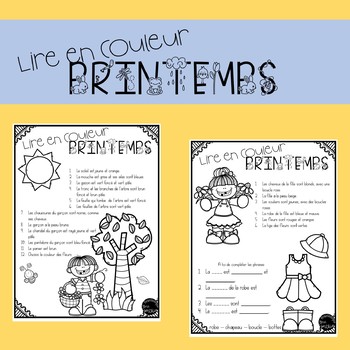 Lire en couleur PRINTEMPS by Frantastique Mme Cynthia | TpT